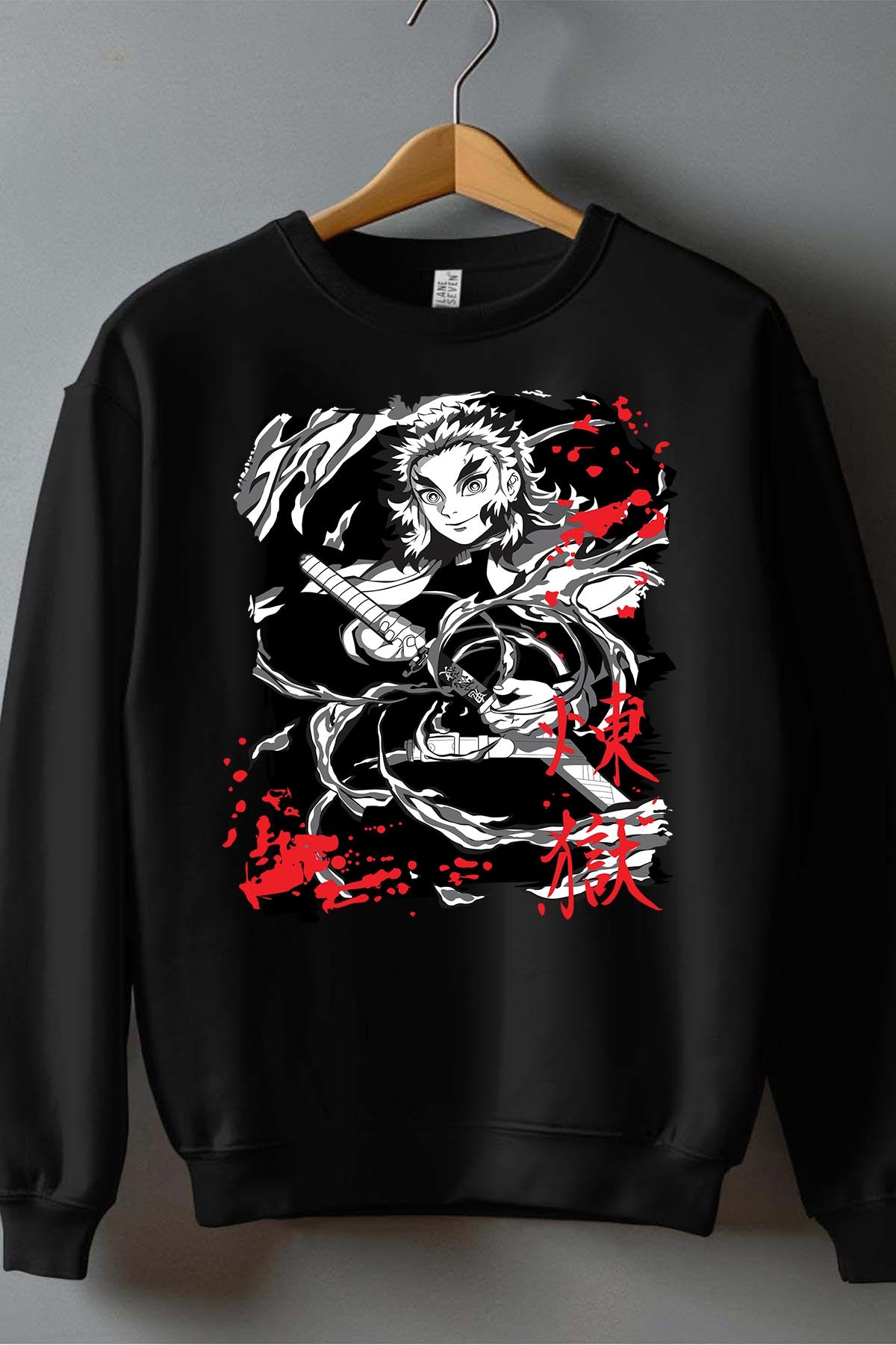 COULEUR:Noir|Sweat Col Rond Garçon | DEMONS SLAYER 54 Noir