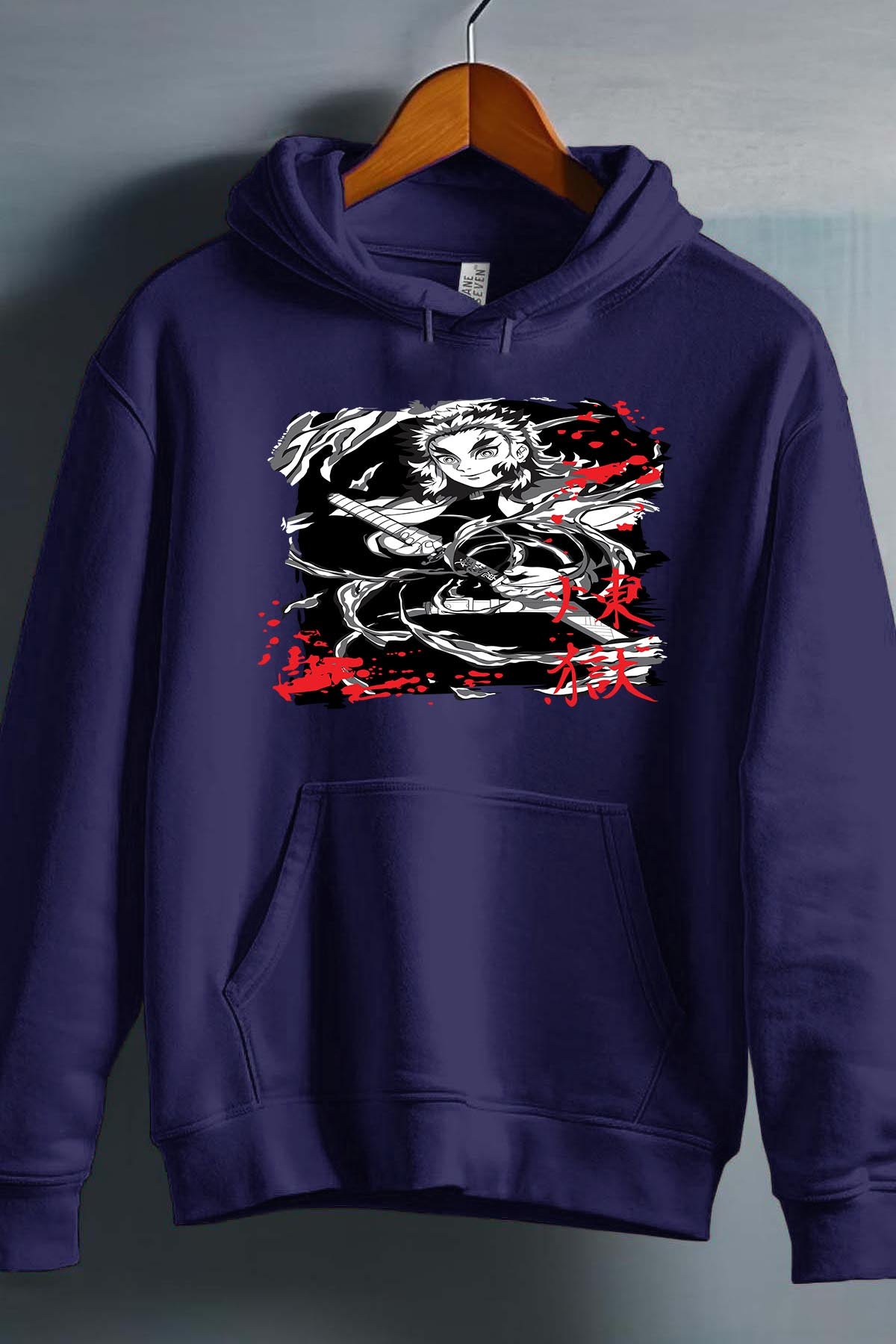 COULEUR:Marine|Sweat Capuche Garçon | DEMONS SLAYER 54 Marine