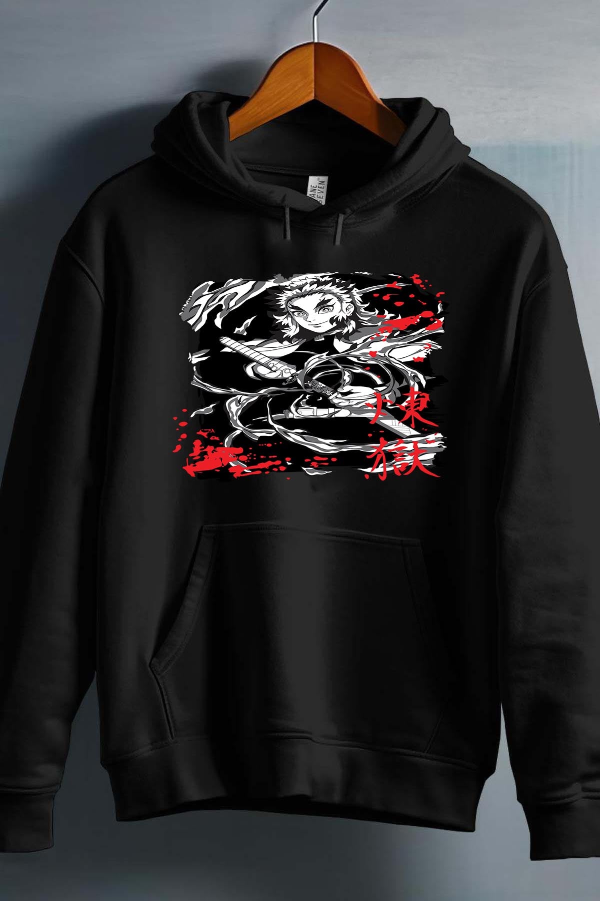 COULEUR:Noir|Sweat Capuche Garçon | DEMONS SLAYER 54 Noir