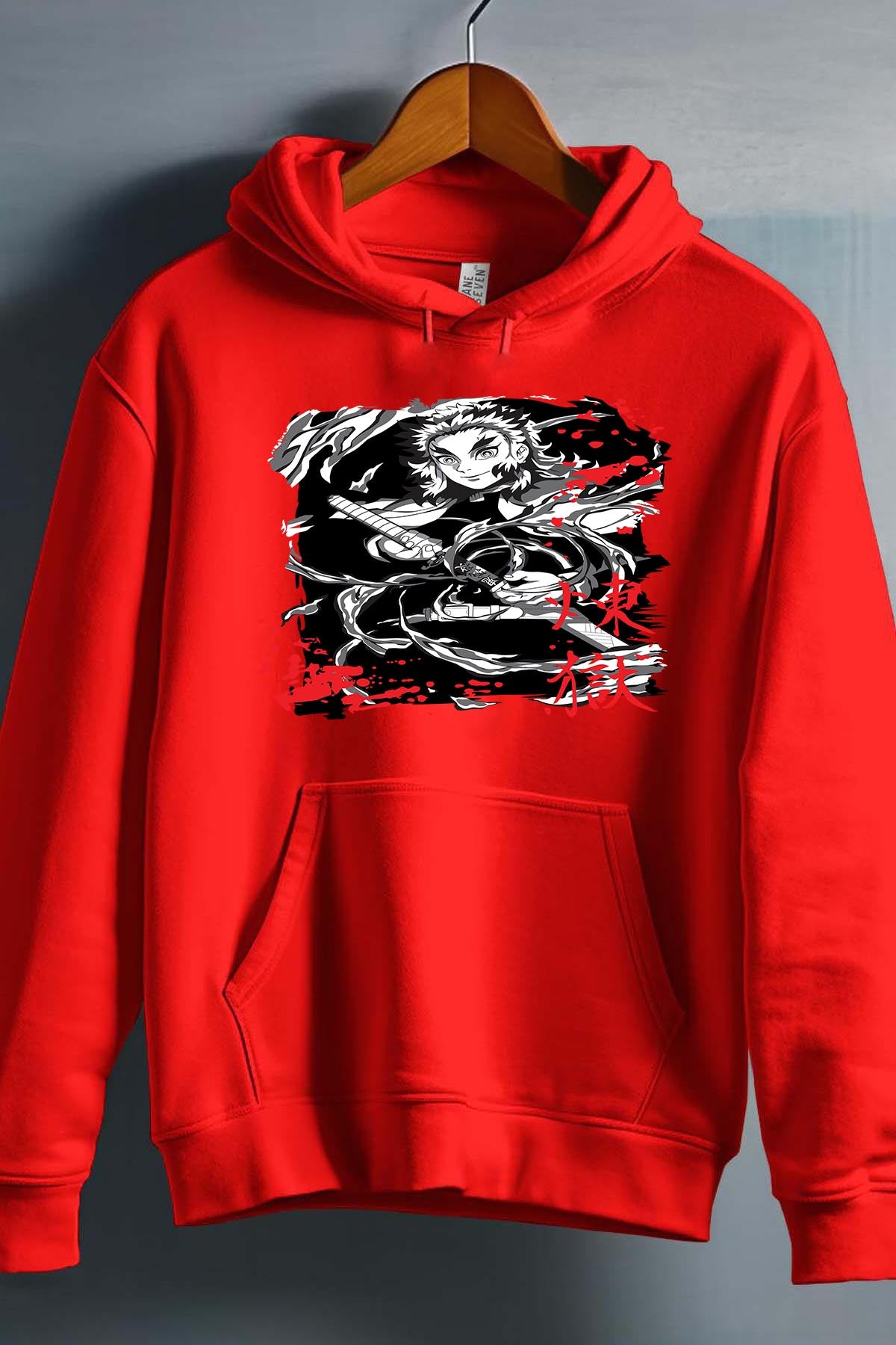 COULEUR:Rouge|Sweat Capuche Garçon | DEMONS SLAYER 54 Rouge