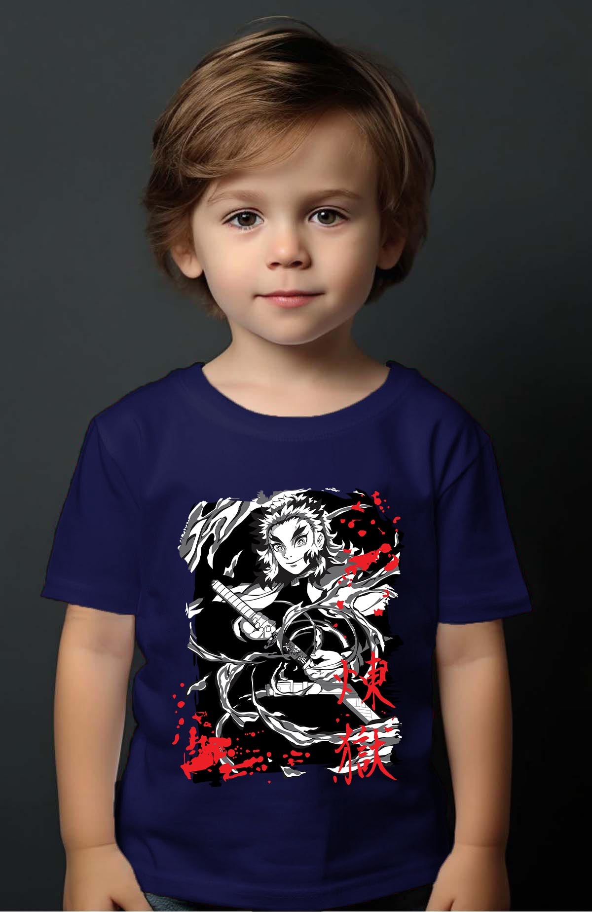 COULEUR:Marine|T-shirt Garçon | DEMONS SLAYER 54 Marine