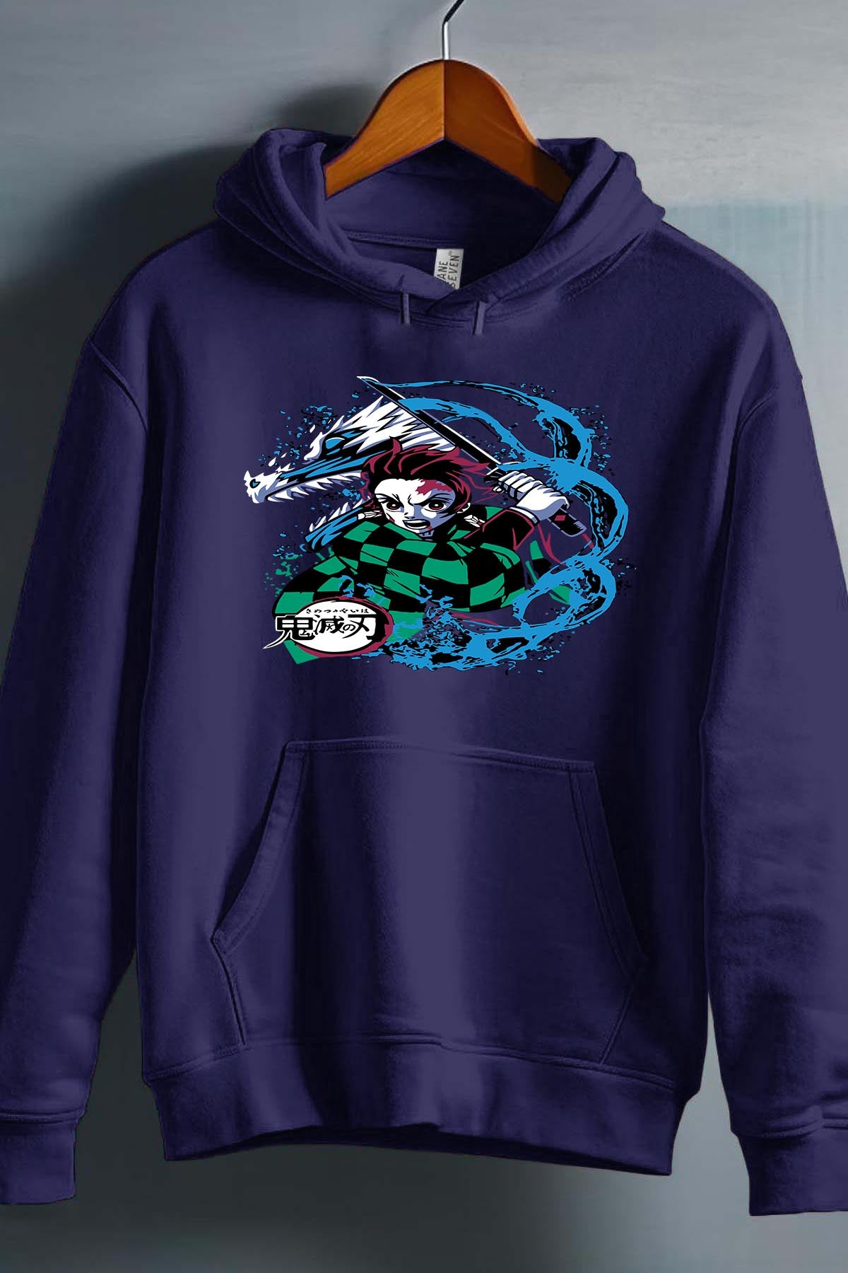 COULEUR:Marine|Sweat Capuche Garçon | DEMONS SLAYER 56 Marine