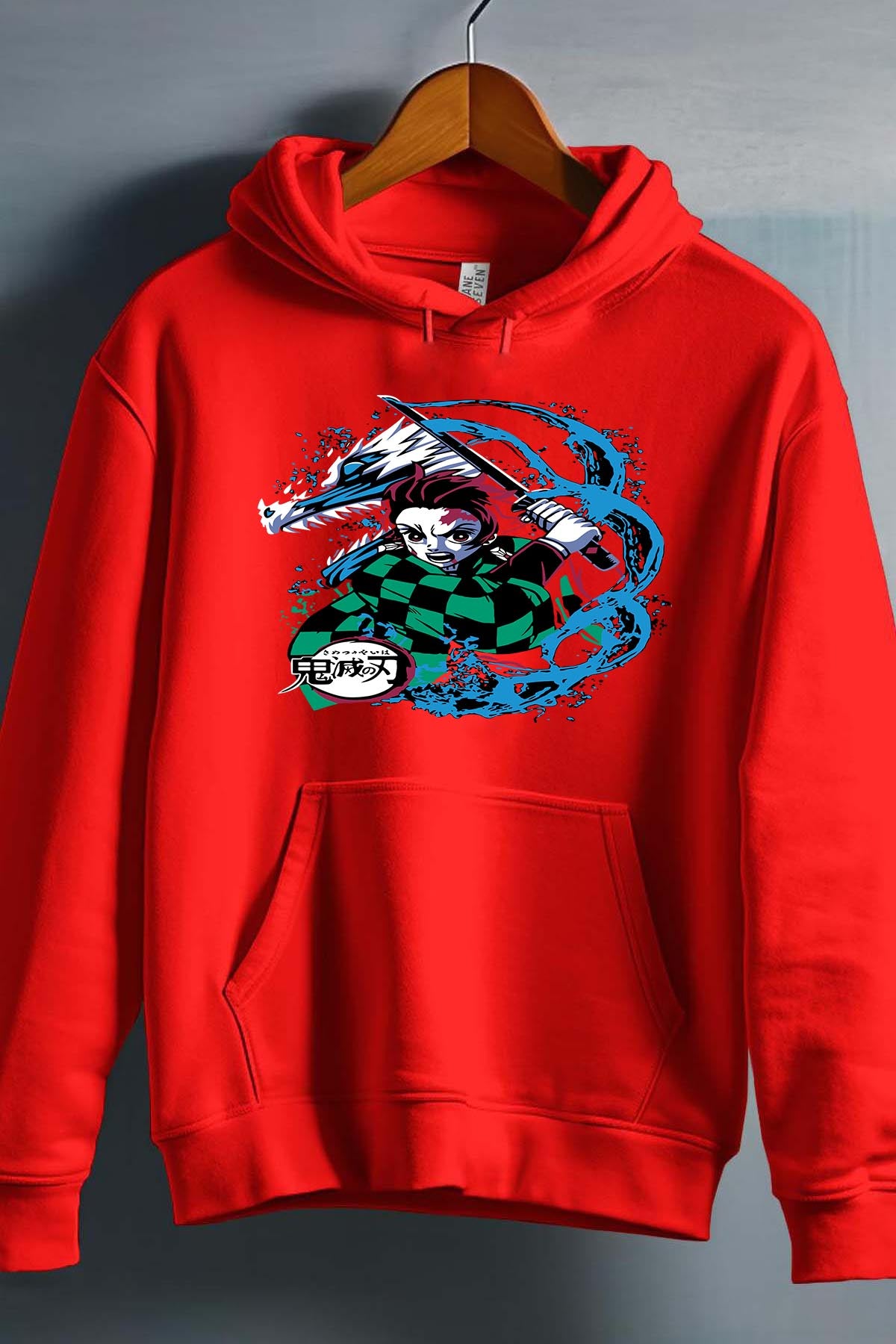 COULEUR:Rouge|Sweat Capuche Garçon | DEMONS SLAYER 56 Rouge