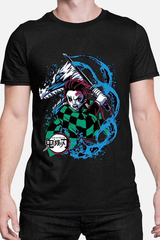COULEUR:Noir|T-shirt Homme | DEMONS SLAYER 56 Noir