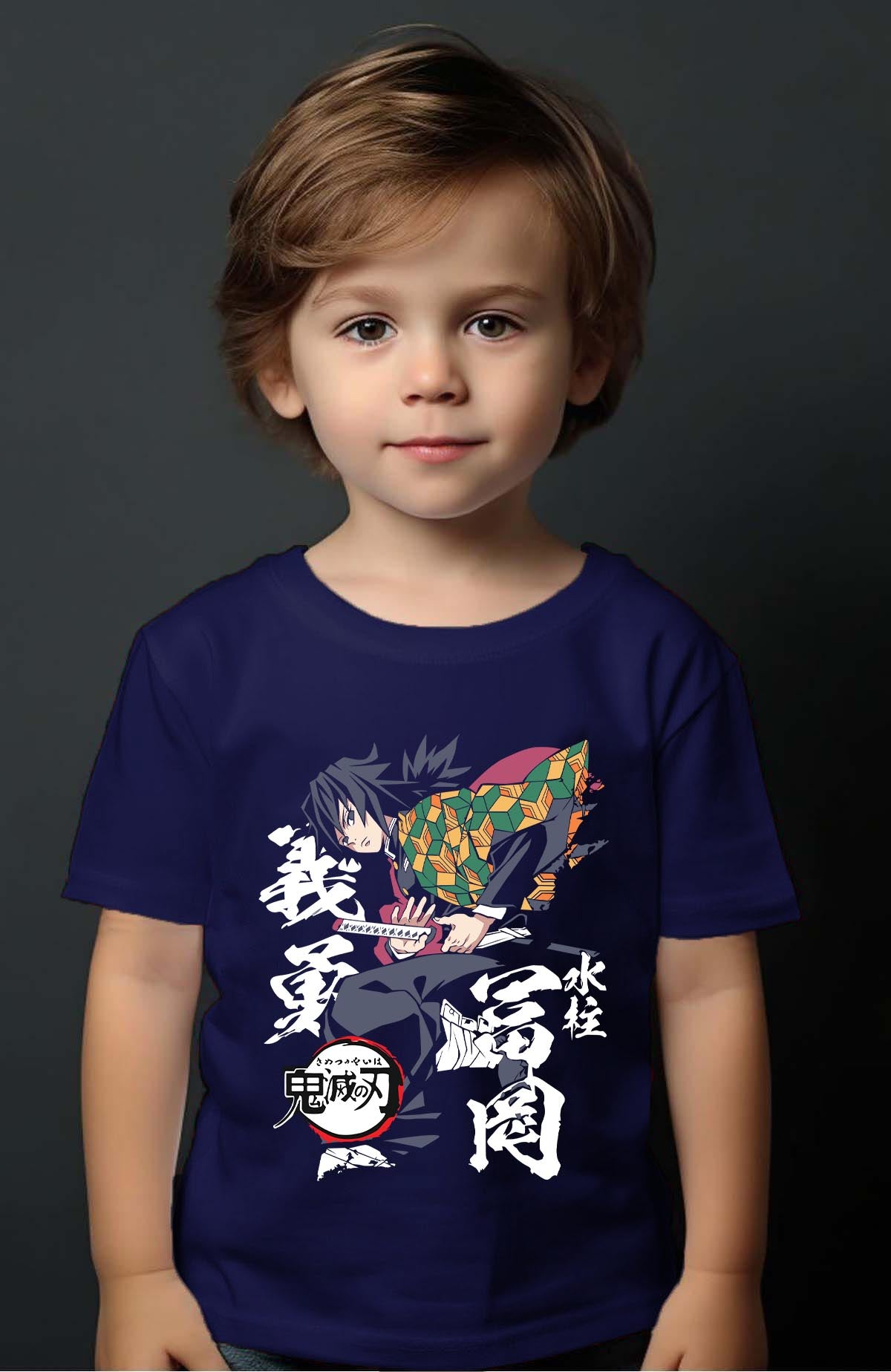 COULEUR:Marine|T-shirt Garçon | DEMONS SLAYER 57 Marine