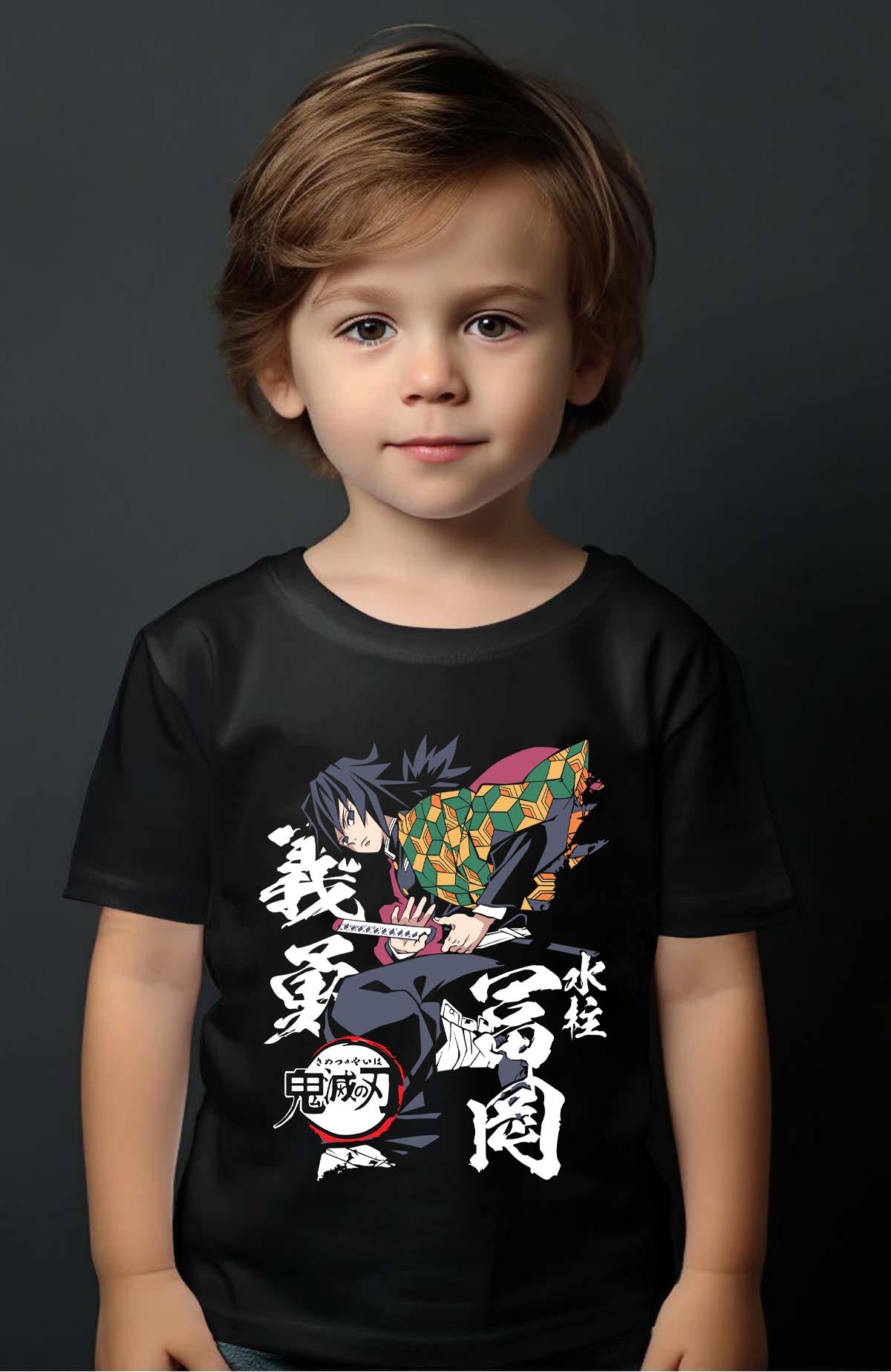 COULEUR:Noir|T-shirt Garçon | DEMONS SLAYER 57 Noir