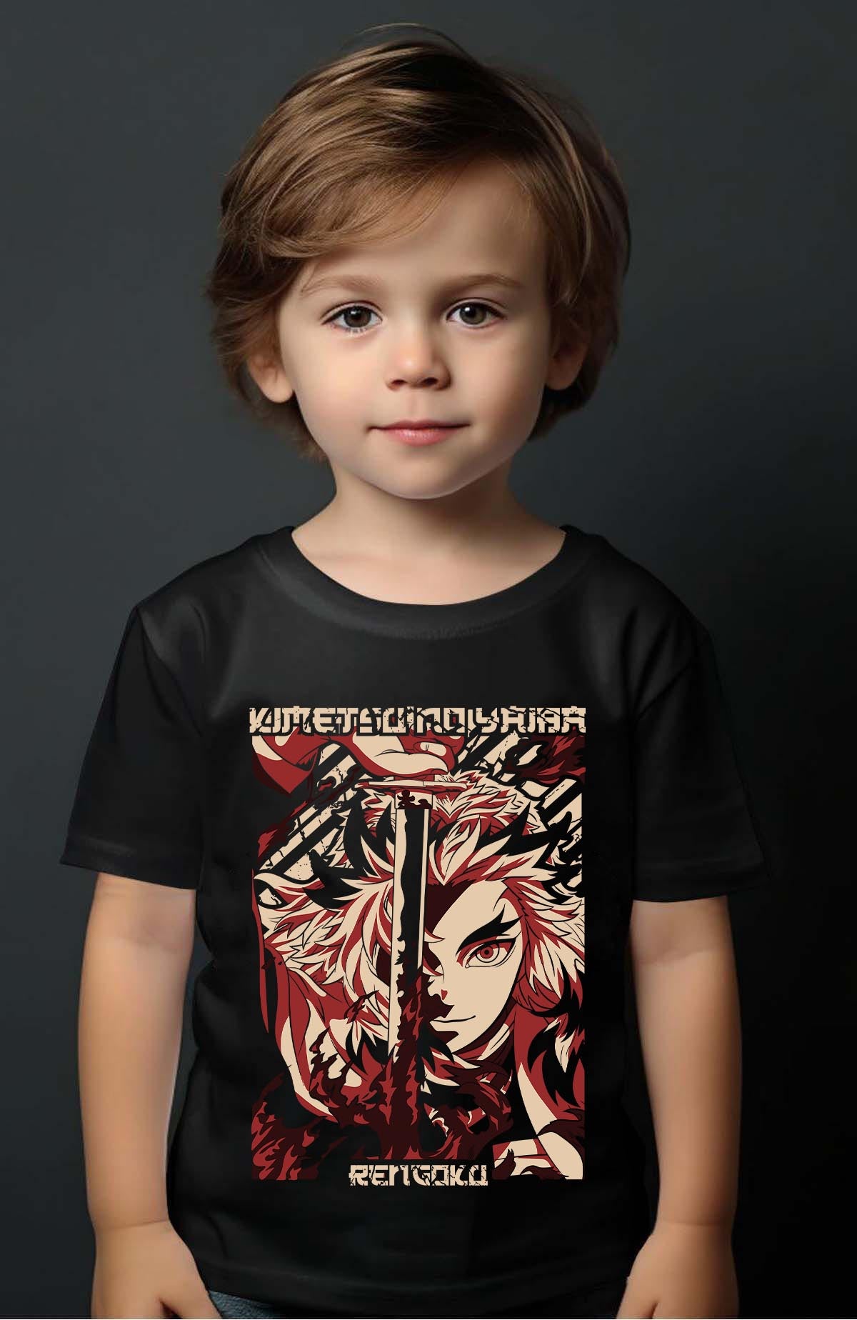 COULEUR:Noir|T-shirt Garçon | DEMONS SLAYER 5 Noir