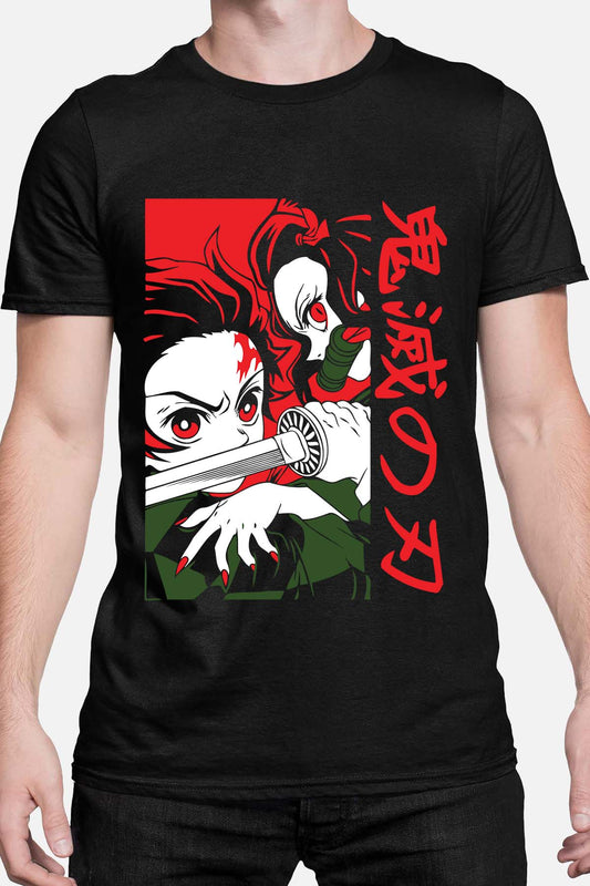 COULEUR:Noir|T-shirt Homme | DEMONS SLAYER 6 Noir