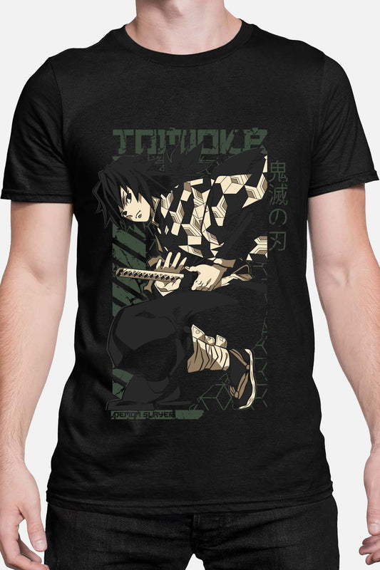 COULEUR:Noir|T-shirt Homme | DEMONS SLAYER 8 Noir