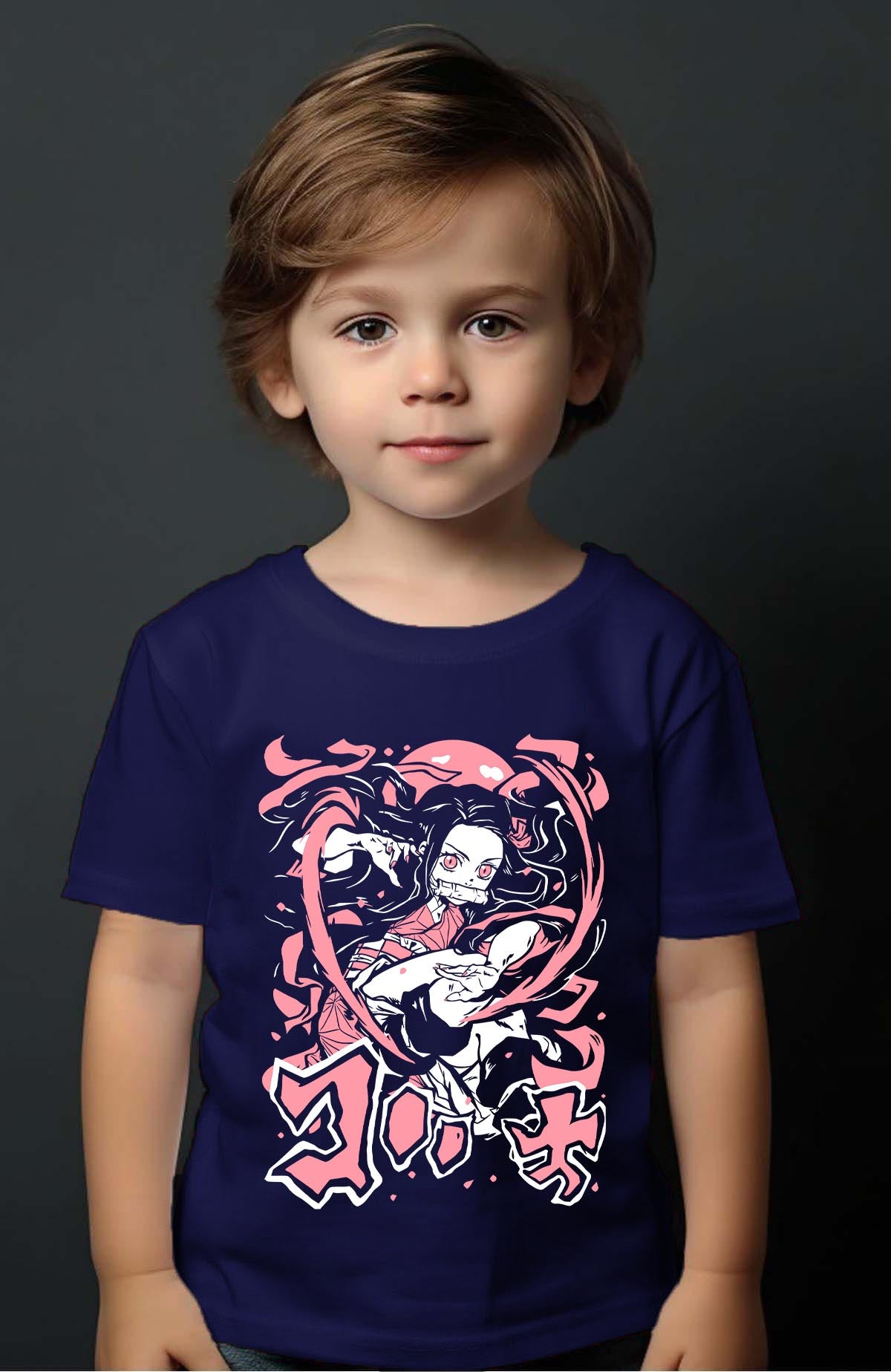 COULEUR:Marine|T-shirt Garçon | DEMONS SLAYER 9 Marine