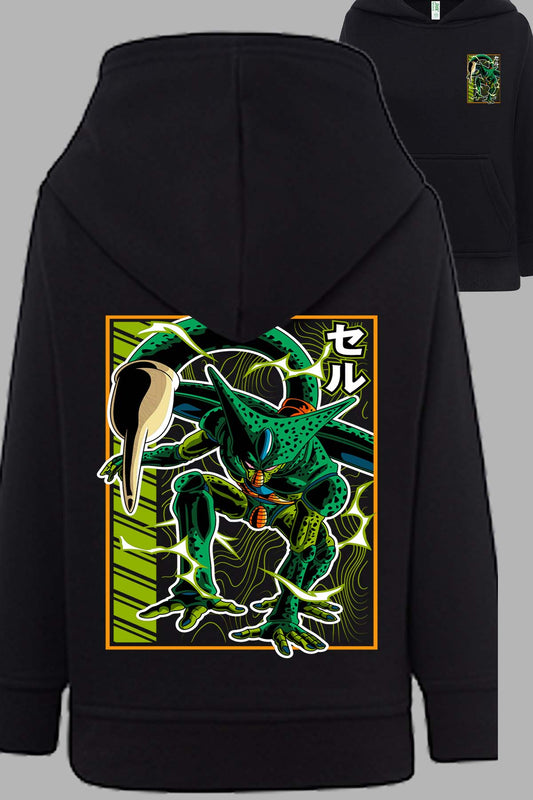 COULEUR:Noir|Sweat Capuche Garçon | DragonBall Cell Noir