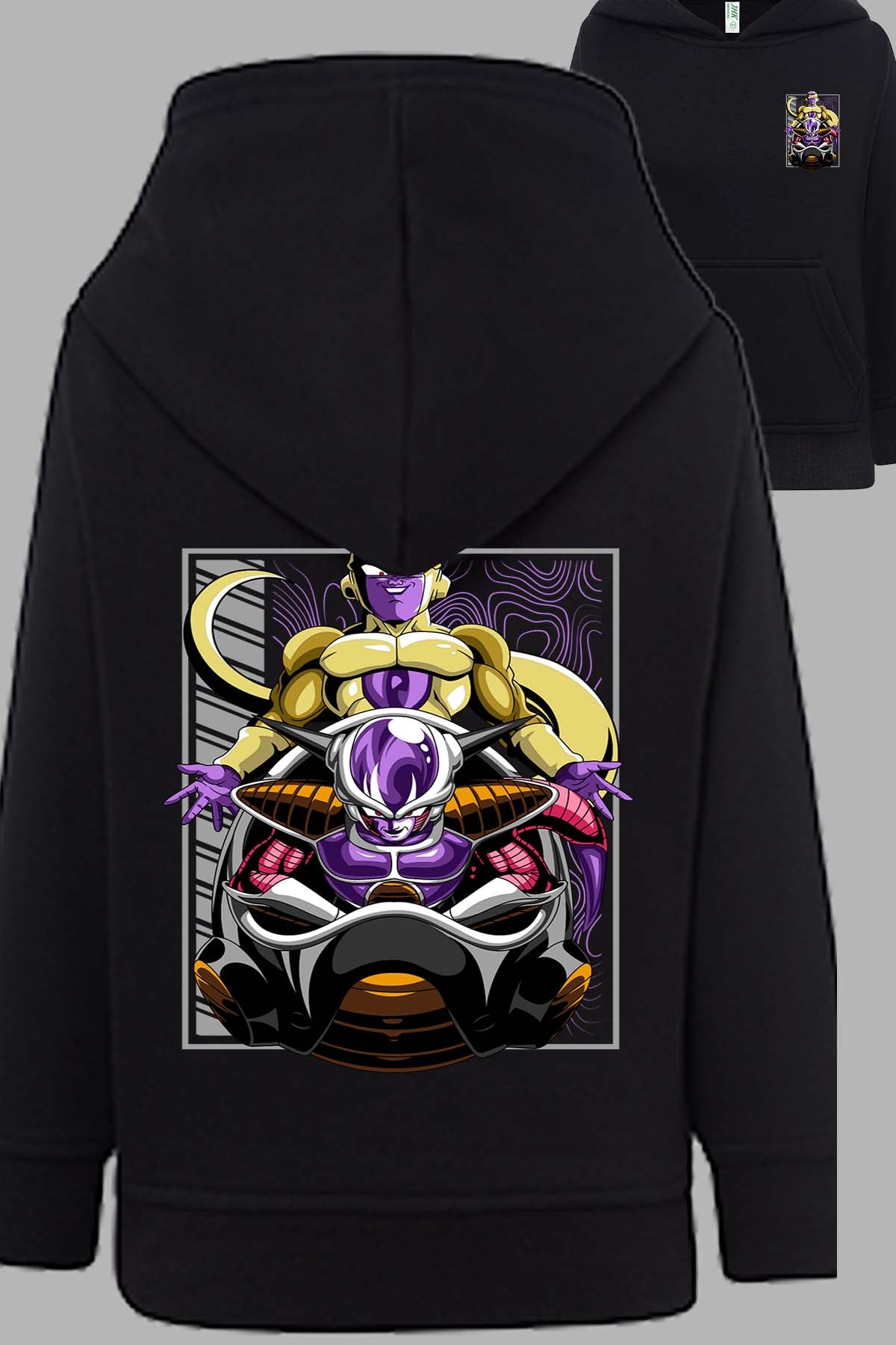 COULEUR:Noir|Sweat Capuche Homme | DragonBall Freezer 1 Noir