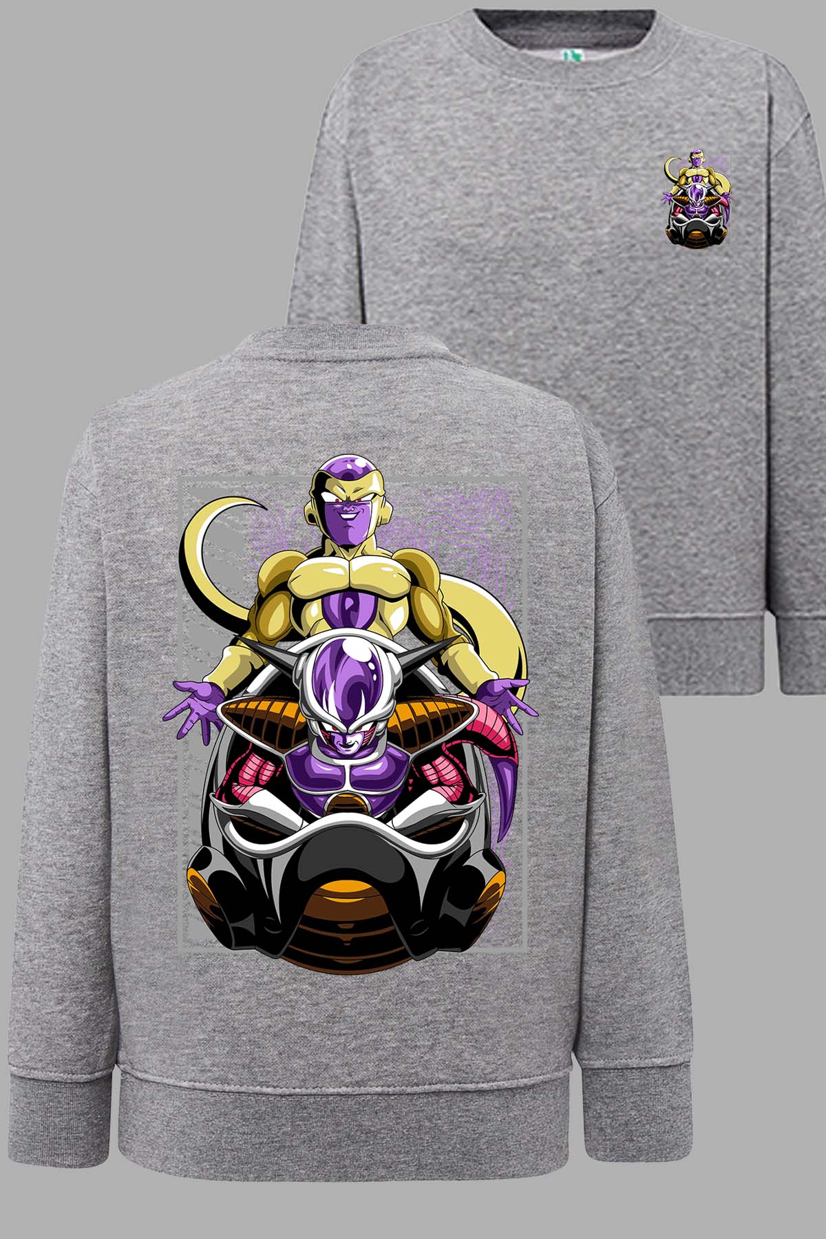 COULEUR:Gris|Sweat Col Rond Garçon | DragonBall Freezer 1 Gris