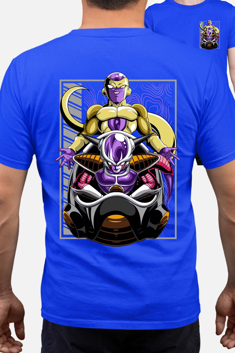 COULEUR:Bleu Roi|T-shirt Homme | DragonBall Freezer 1 Bleu Roi