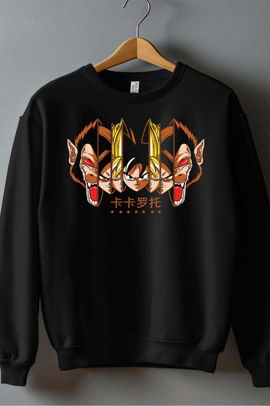 COULEUR:Noir|Sweat Col Rond Homme | Dragon BZ 11 Noir