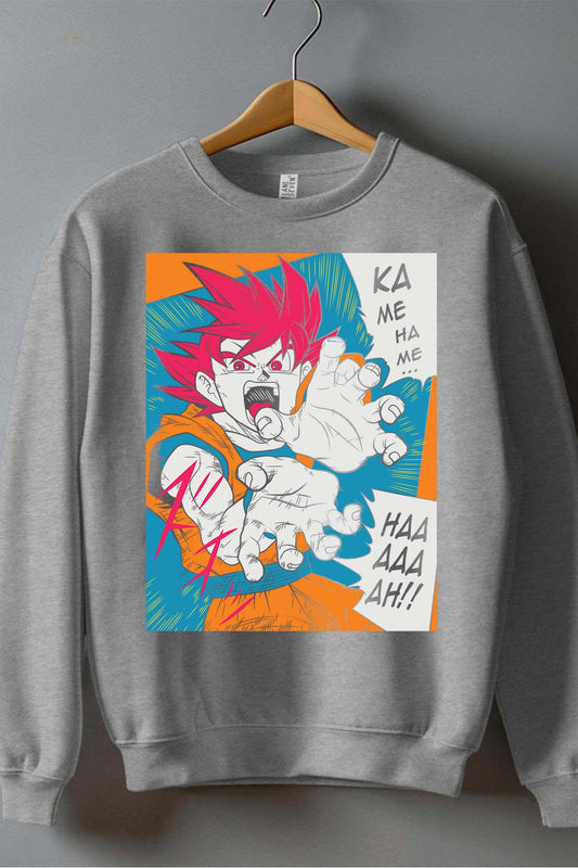 COULEUR:Gris|Sweat Col Rond Homme | Dragon BZ 12 Gris