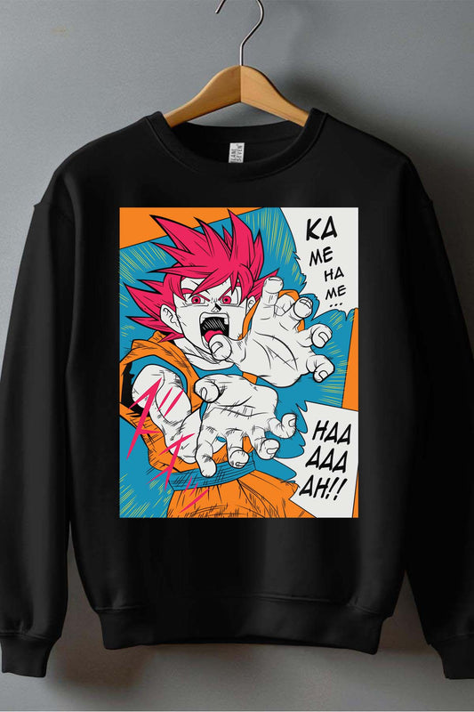 COULEUR:Noir|Sweat Col Rond Homme | Dragon BZ 12 Noir