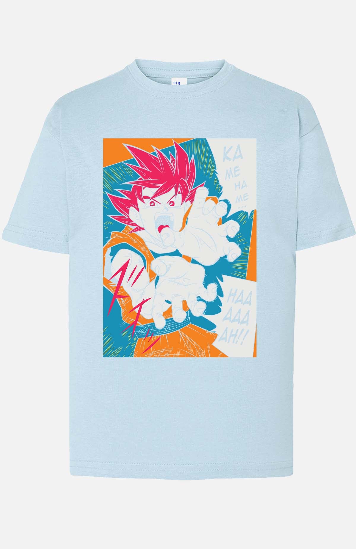 COULEUR:Bleu Ciel|T-shirt Garçon | Dragon BZ 12 Bleu Ciel