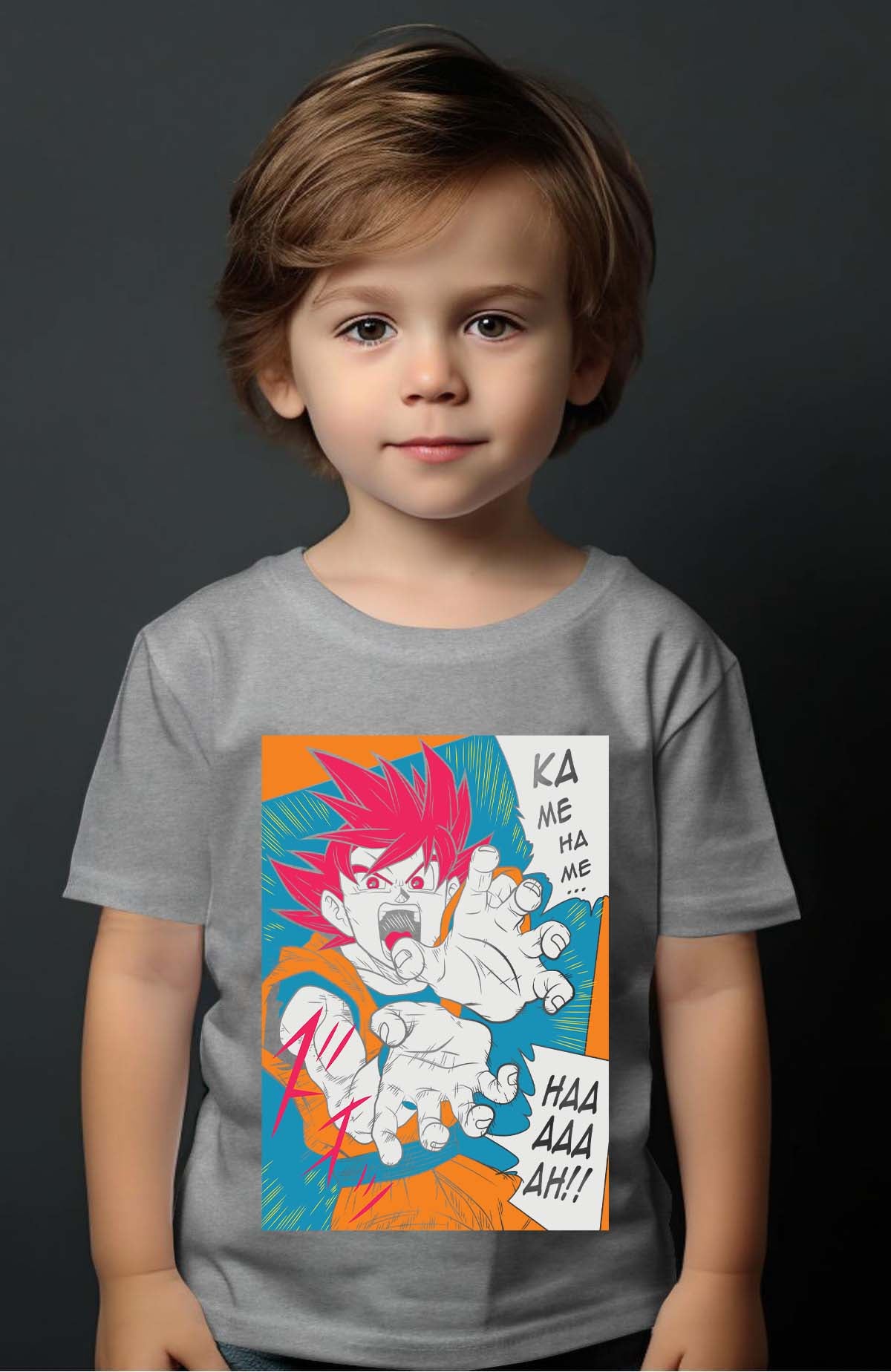 COULEUR:Gris|T-shirt Garçon | Dragon BZ 12 Gris