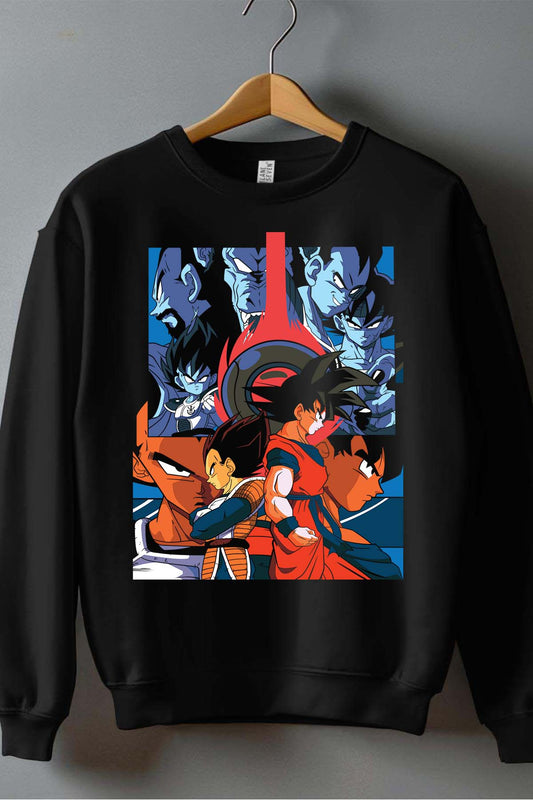 COULEUR:Noir|Sweat Col Rond Homme | Dragon BZ 14 Noir