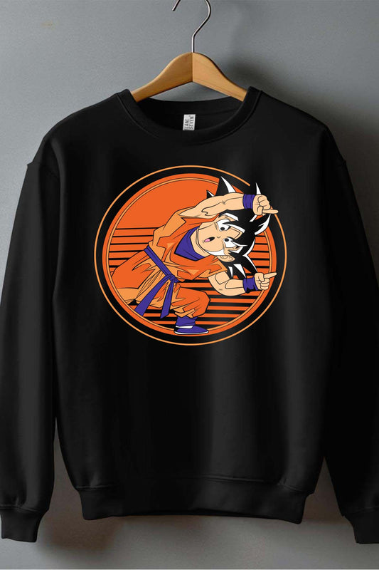 COULEUR:Noir|Sweat Col Rond Homme | Dragon BZ 16 Noir