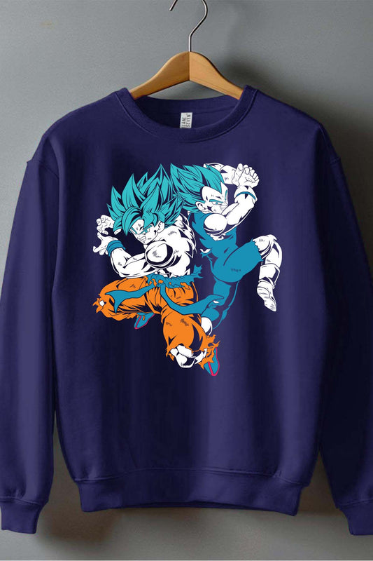 COULEUR:Marine|Sweat Col Rond Homme | Dragon BZ 17 Marine
