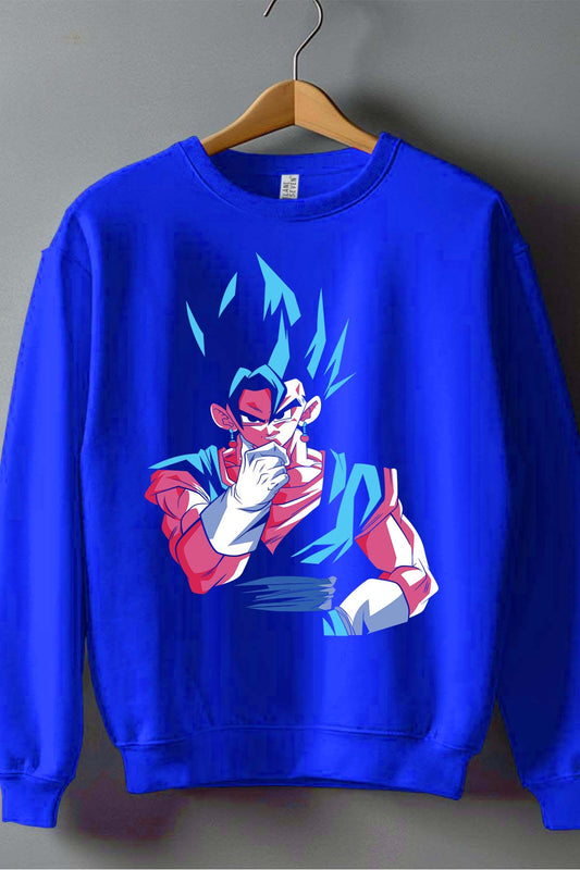 COULEUR:Bleu Roi|Sweat Col Rond Homme | Dragon BZ 18 Bleu Roi