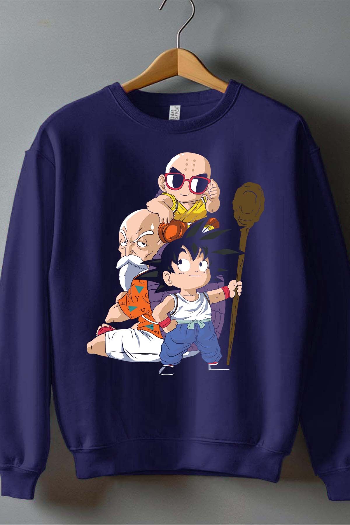 COULEUR:Marine|Sweat Col Rond Homme | Dragon BZ 19 Marine