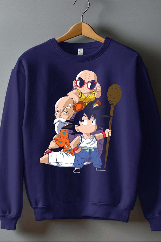 COULEUR:Marine|Sweat Col Rond Homme | Dragon BZ 19 Marine