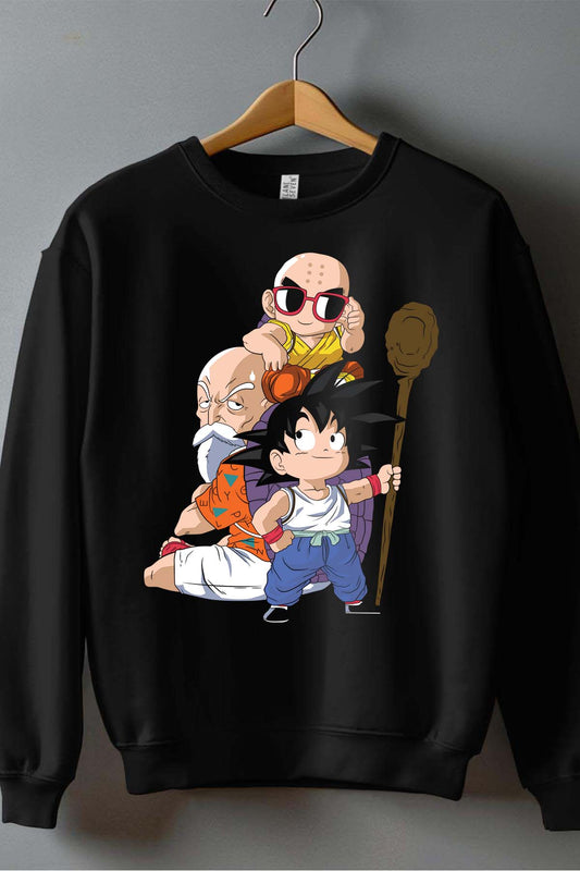 COULEUR:Noir|Sweat Col Rond Homme | Dragon BZ 19 Noir