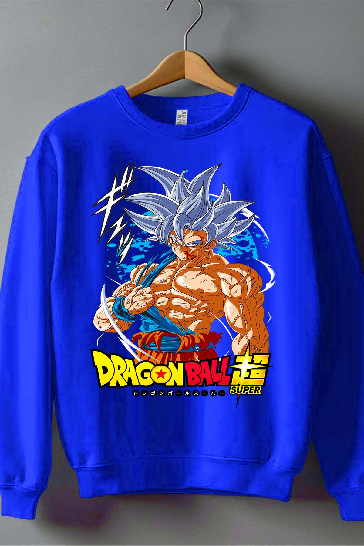 COULEUR:Bleu Roi|Sweat Col Rond Garçon | Dragon BZ 1 Bleu Roi