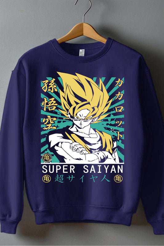 COULEUR:Marine|Sweat Col Rond Homme | Dragon BZ 25 Marine