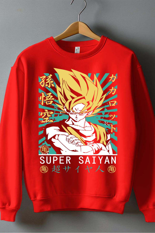 COULEUR:Rouge|Sweat Col Rond Homme | Dragon BZ 25 Rouge