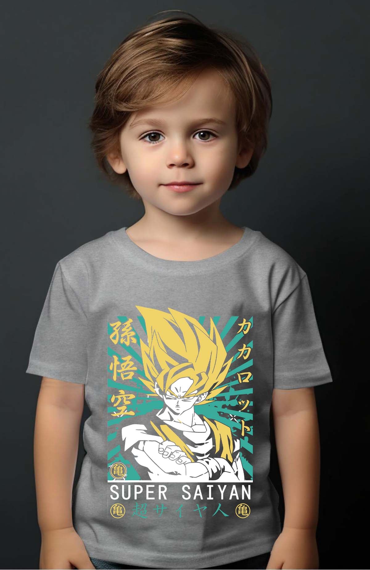 COULEUR:Gris|T-shirt Garçon | Dragon BZ 25 Gris