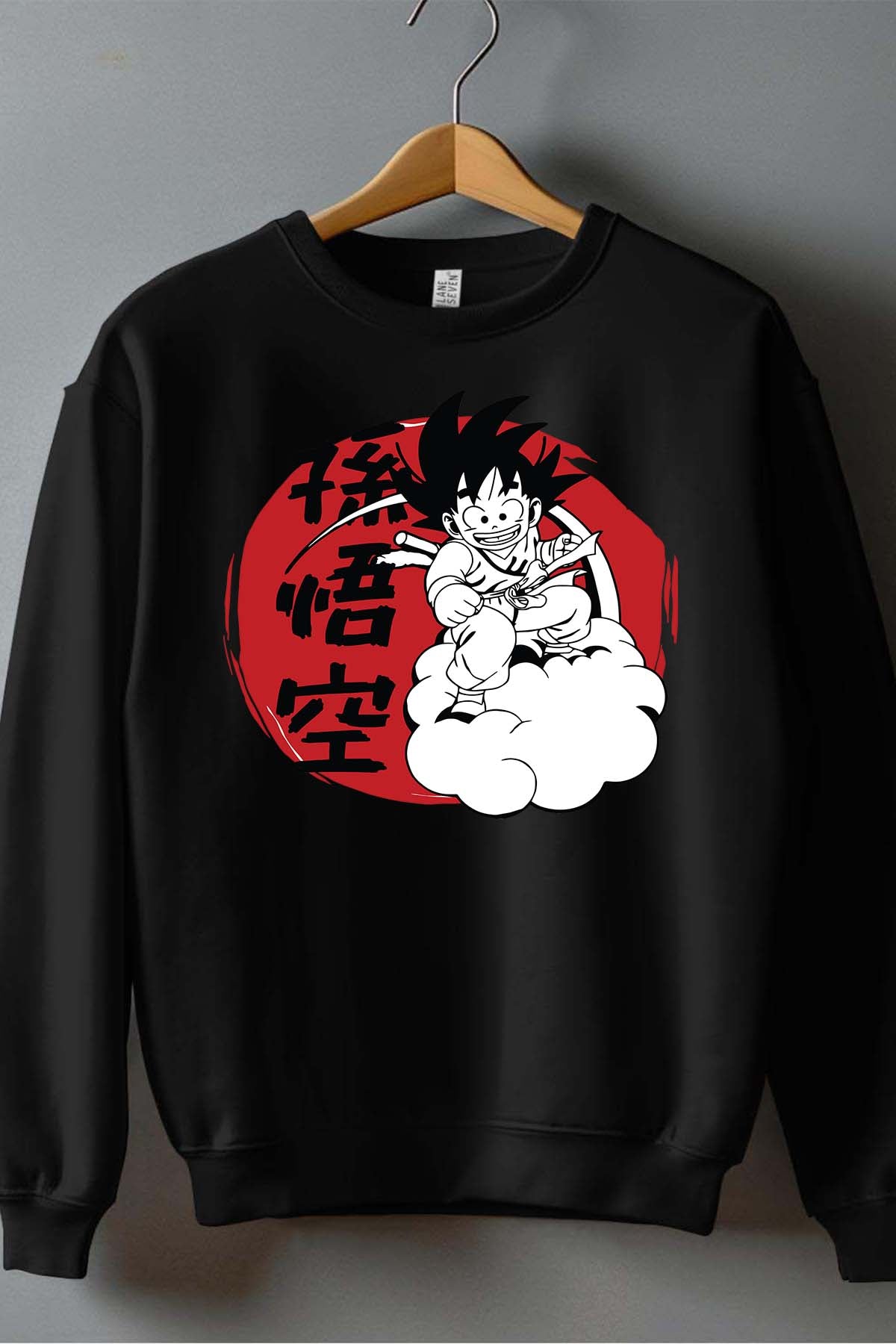 COULEUR:Noir|Sweat Col Rond Garçon | Dragon BZ 29 Noir