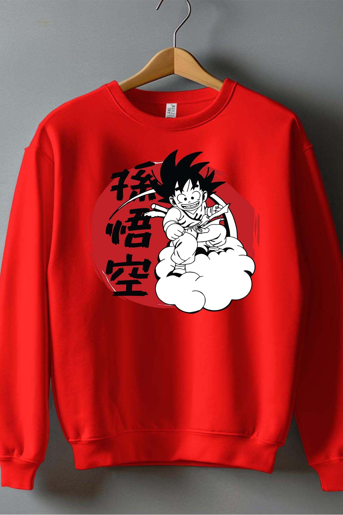 COULEUR:Rouge|Sweat Col Rond Garçon | Dragon BZ 29 Rouge