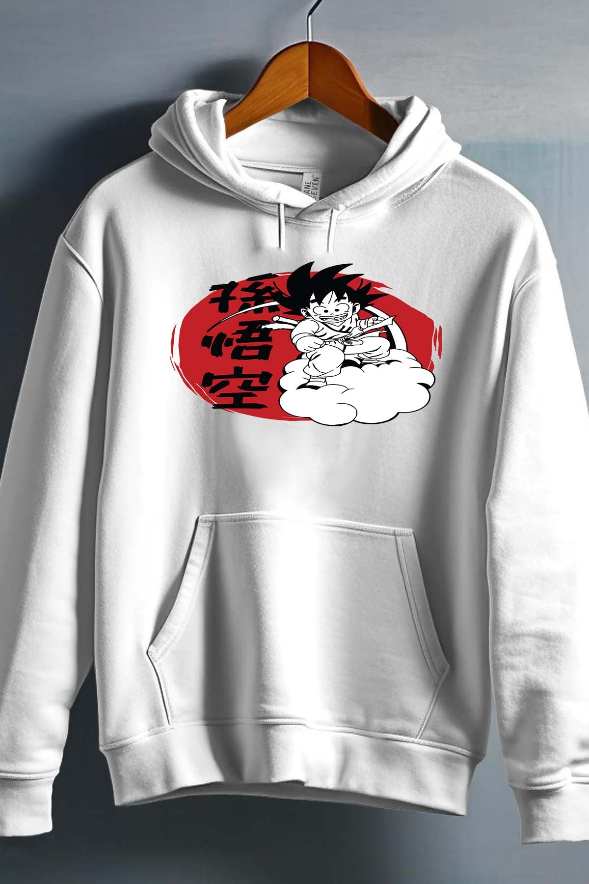 COULEUR:Blanc|Sweat Capuche Homme | Dragon BZ 29 Blanc