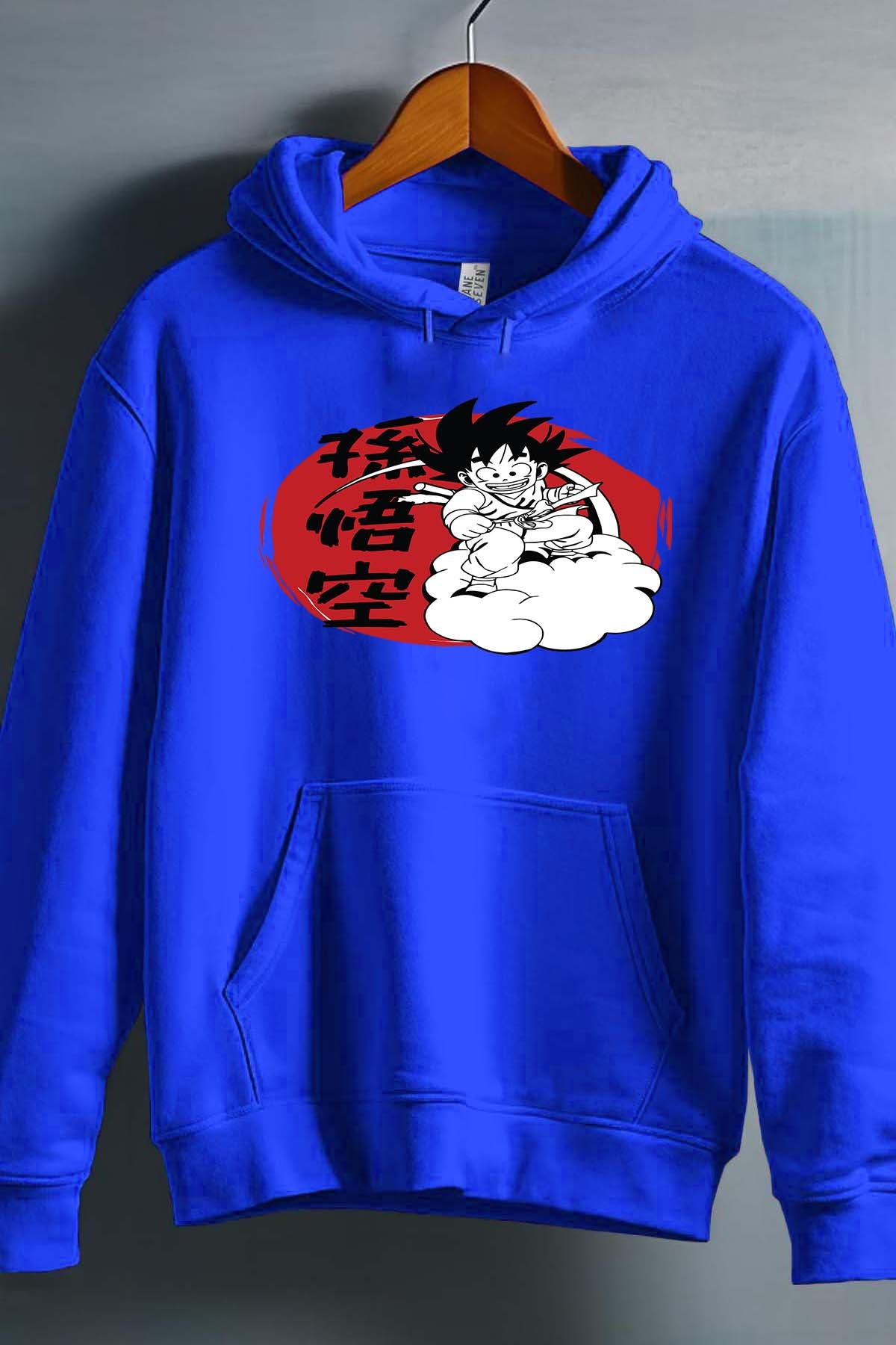 COULEUR:Bleu Roi|Sweat Capuche Homme | Dragon BZ 29 Bleu Roi