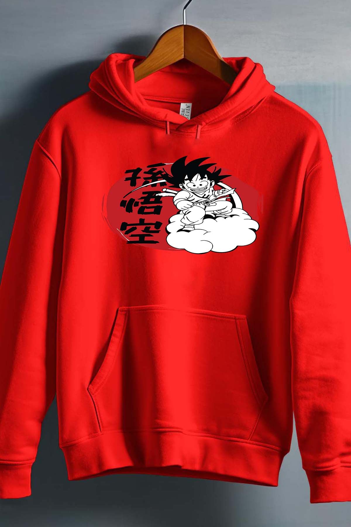 COULEUR:Rouge|Sweat Capuche Homme | Dragon BZ 29 Rouge