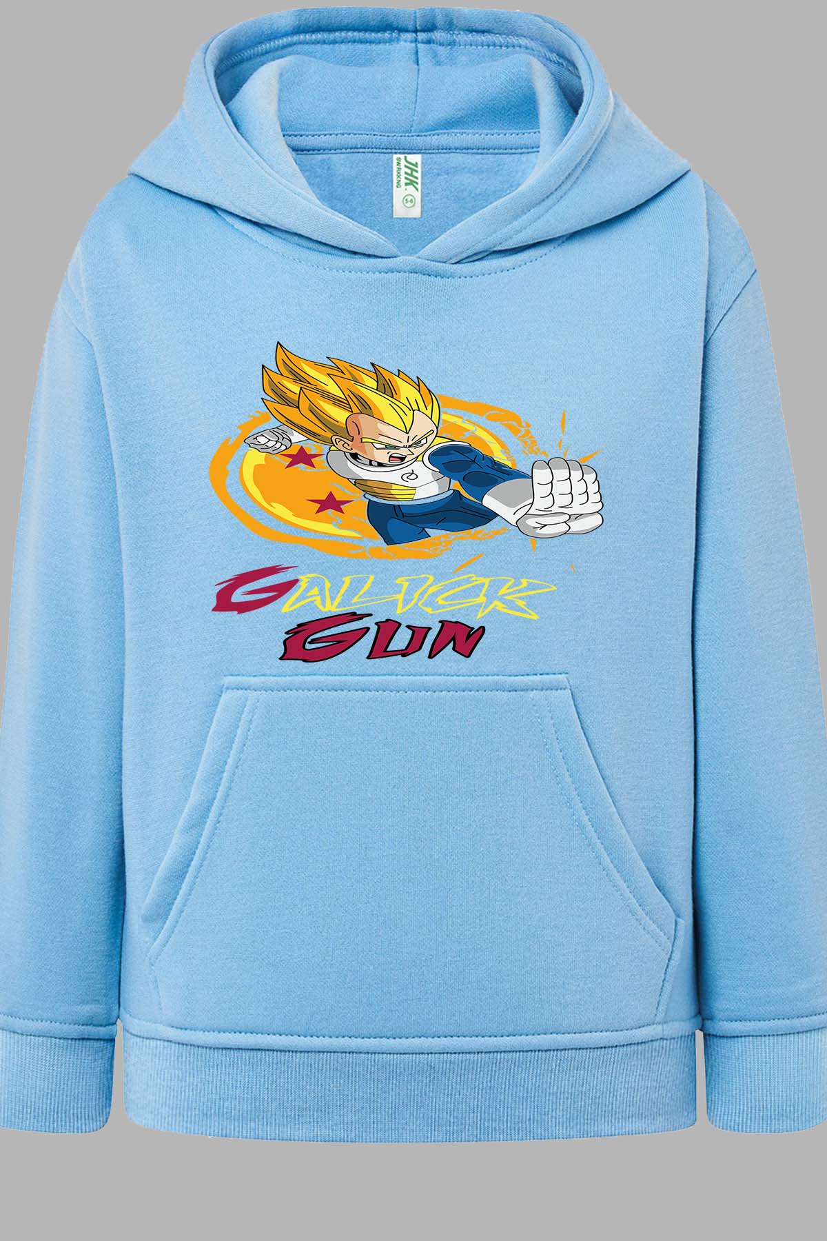 COULEUR:Bleu Ciel|Sweat Capuche Homme | Dragon BZ 2 Bleu Ciel