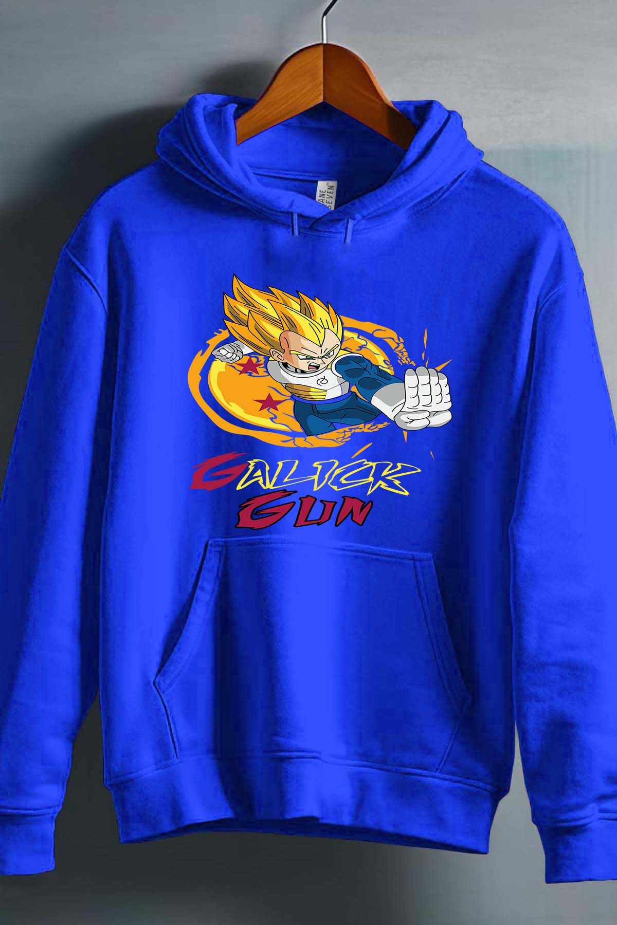 COULEUR:Bleu Roi|Sweat Capuche Homme | Dragon BZ 2 Bleu Roi