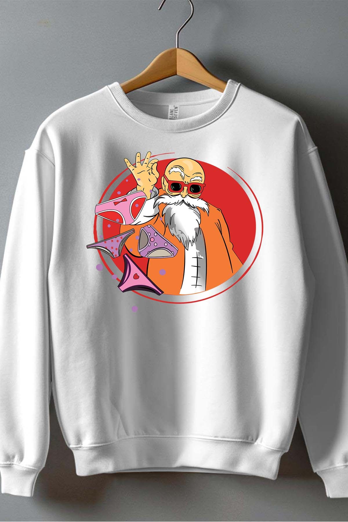 COULEUR:Blanc|Sweat Col Rond Homme | Dragon BZ 30 Blanc