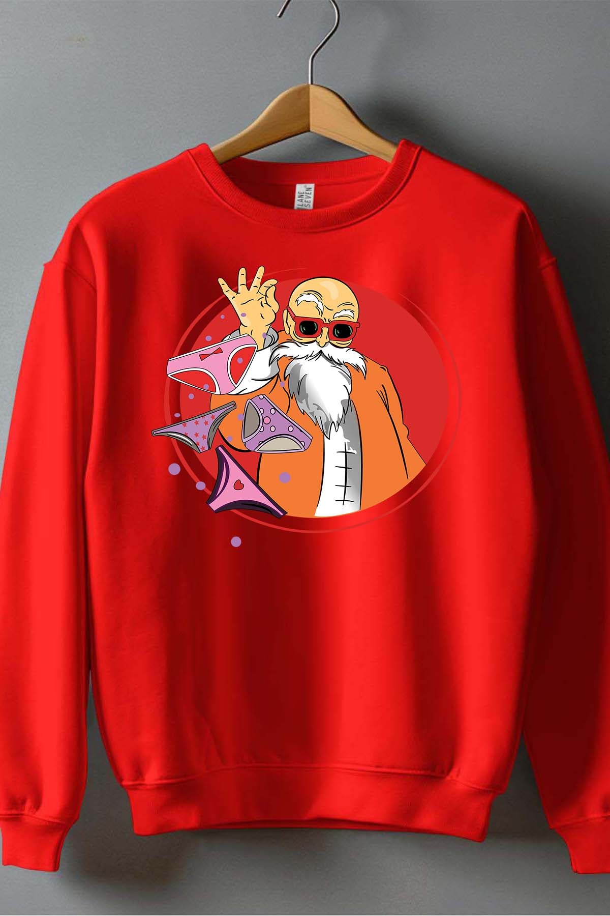 COULEUR:Rouge|Sweat Col Rond Homme | Dragon BZ 30 Rouge