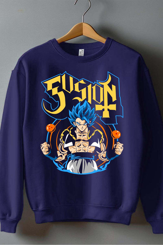 COULEUR:Marine|Sweat Col Rond Garçon | Dragon BZ 5 Marine