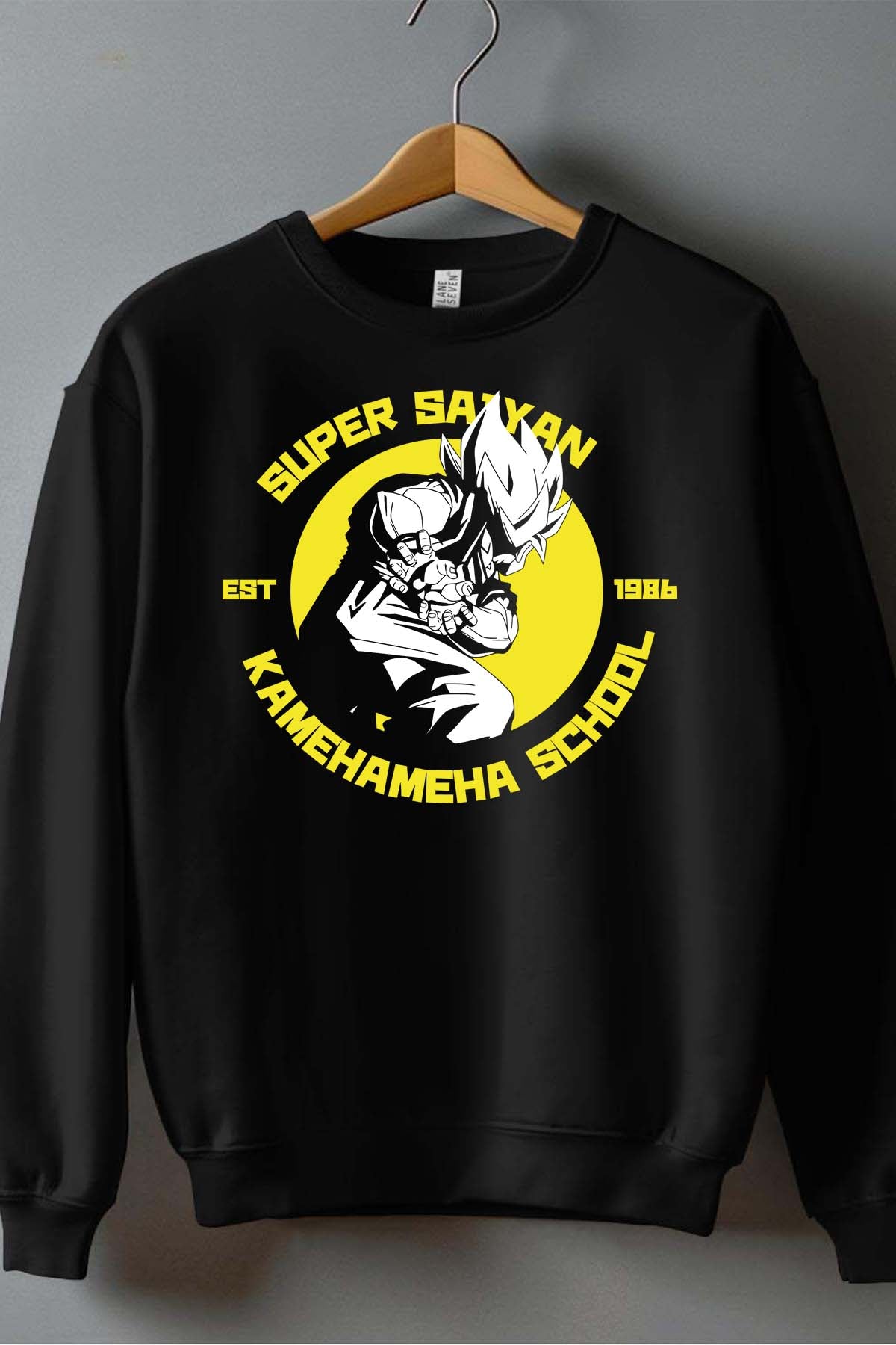 COULEUR:Noir|Sweat Col Rond Garçon | Dragon BZ 7 Noir