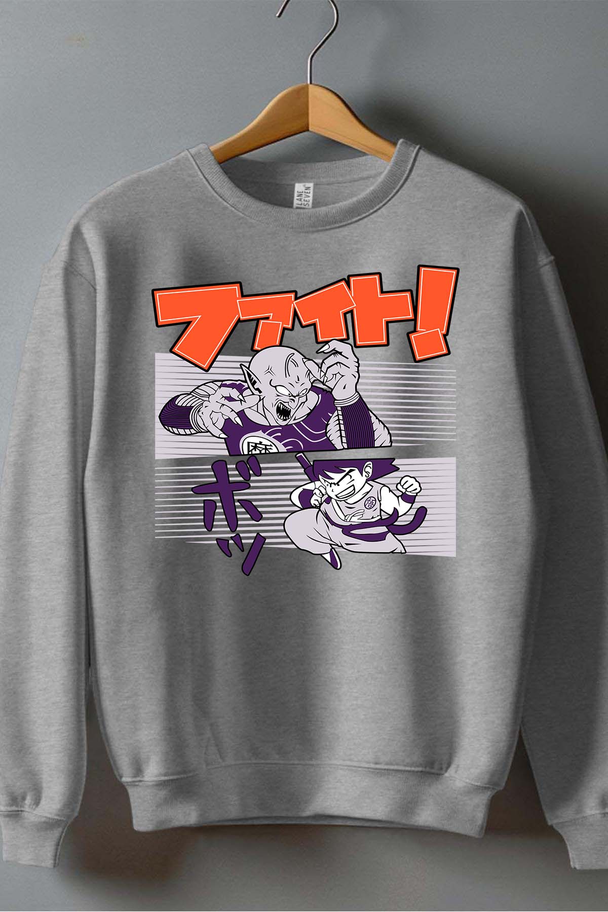 COULEUR:Gris|Sweat Col Rond Homme | Dragon BZ 9 Gris