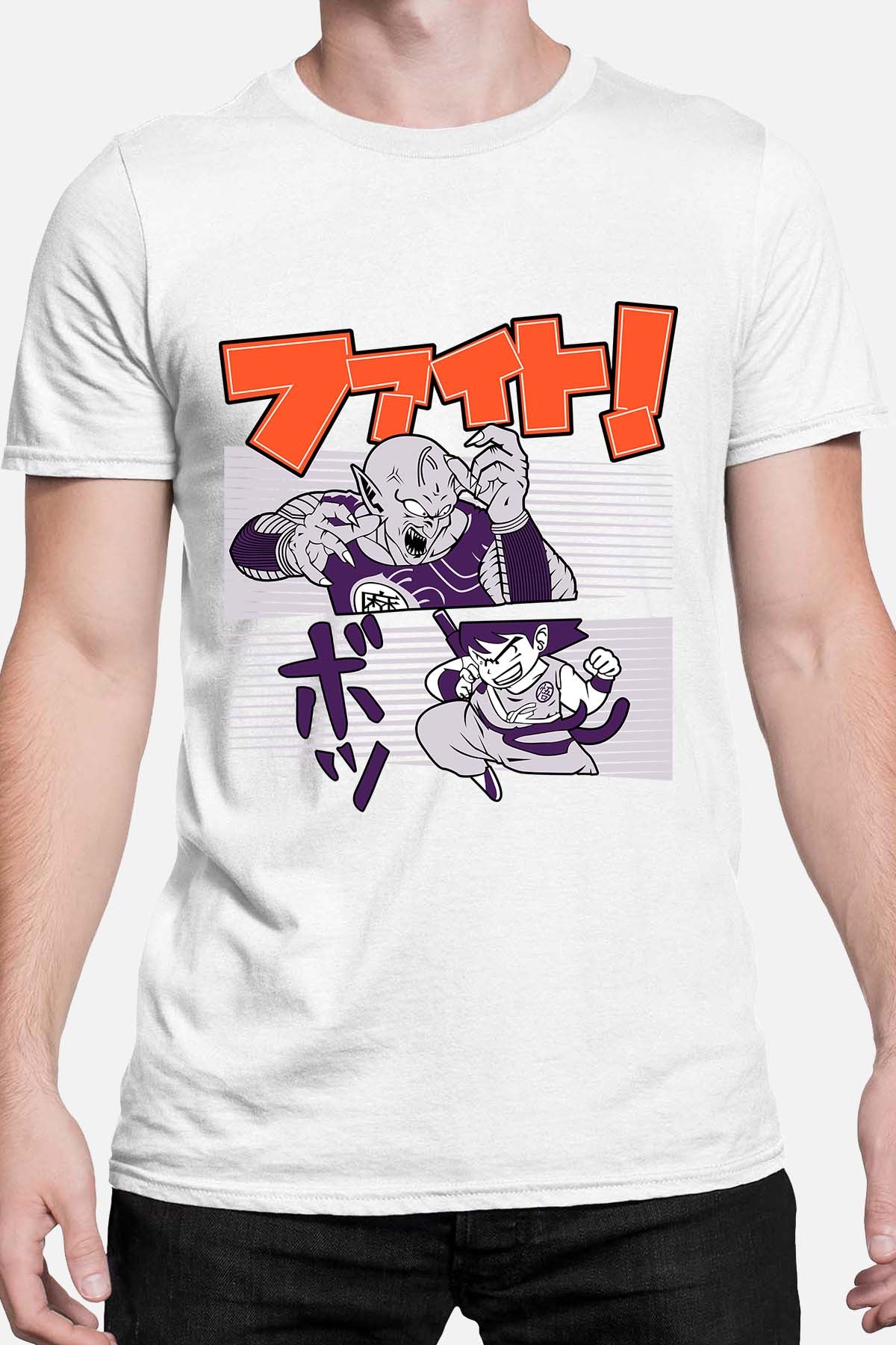 COULEUR:Blanc|T-shirt Homme | Dragon BZ 9 Blanc