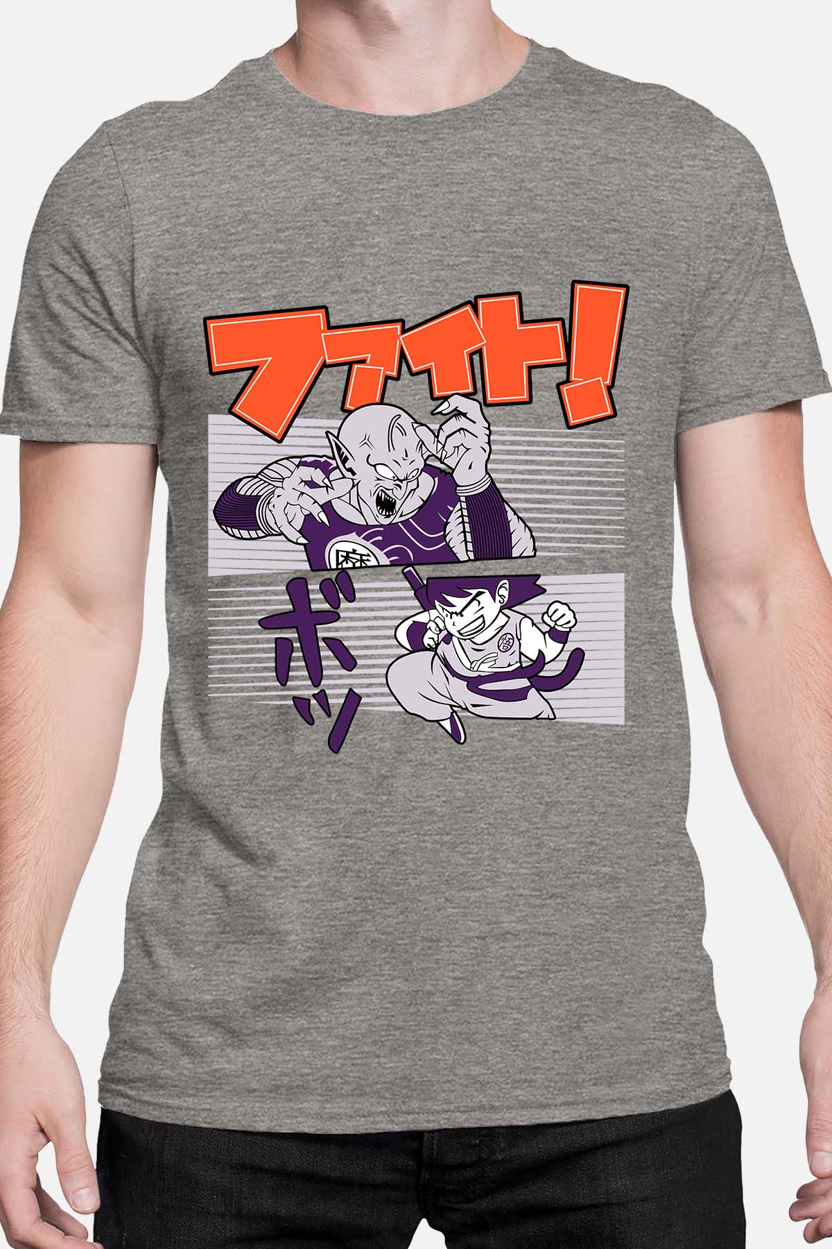 COULEUR:Gris|T-shirt Homme | Dragon BZ 9 Gris