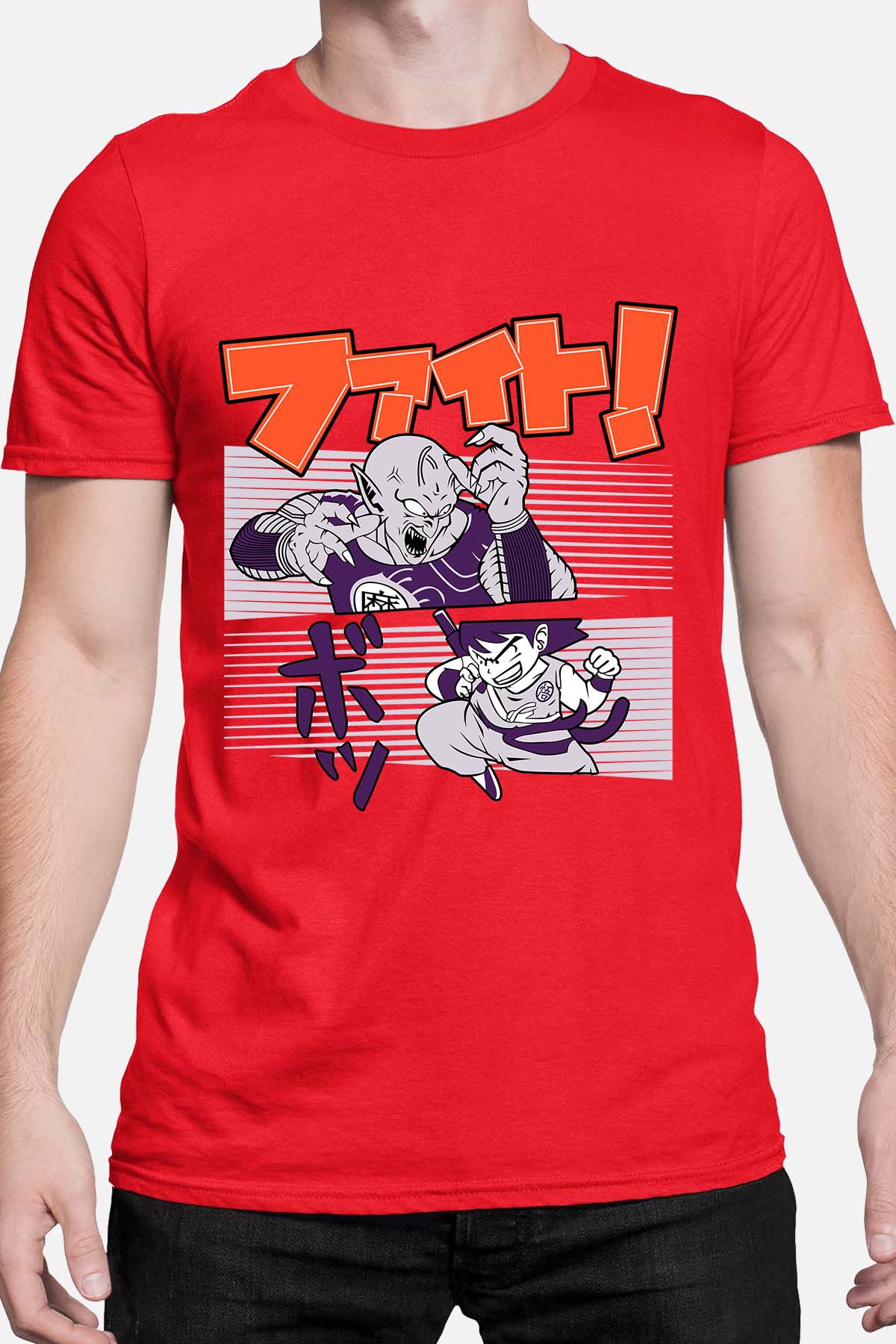 COULEUR:Rouge|T-shirt Homme | Dragon BZ 9 Rouge