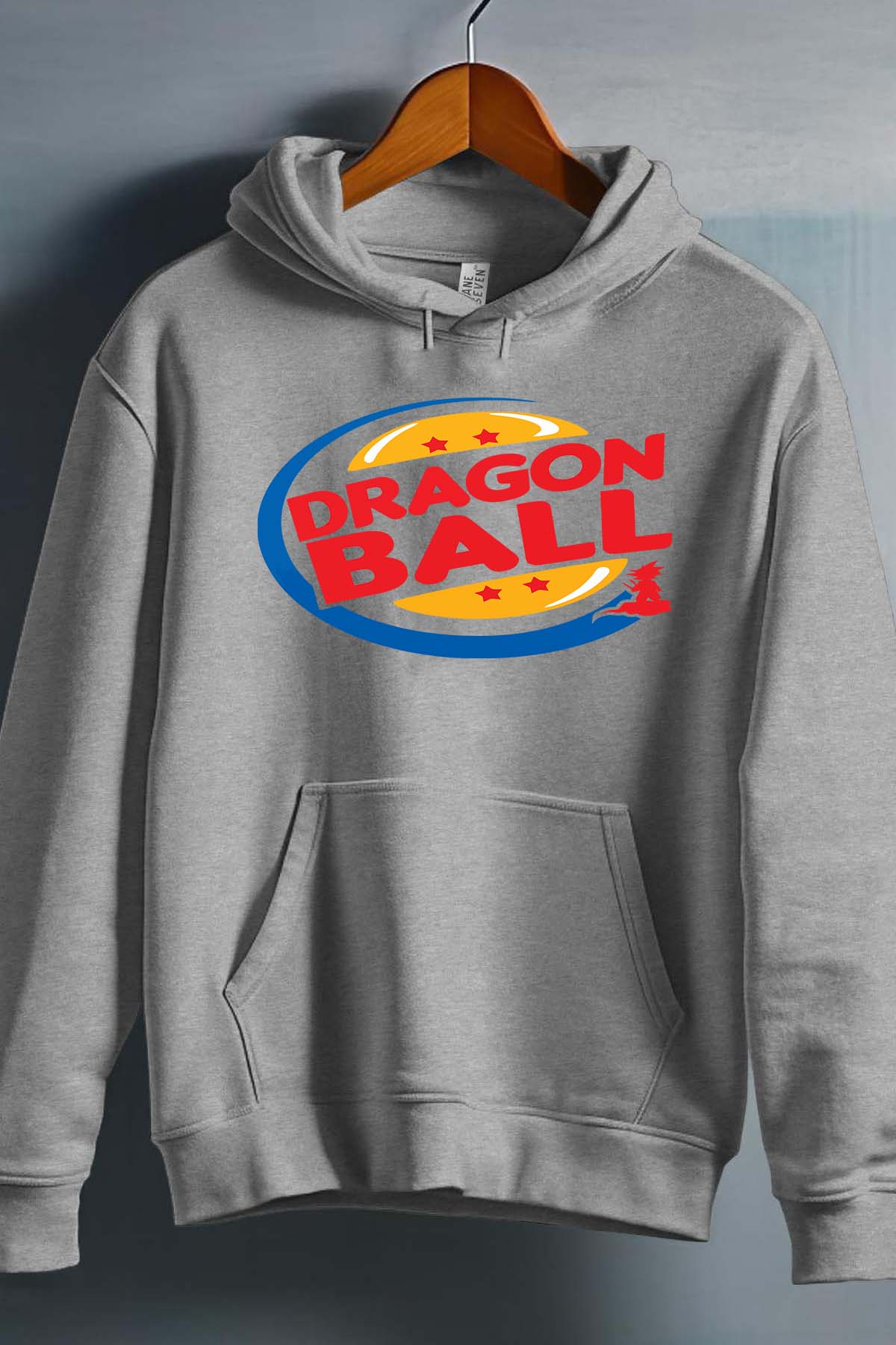 COULEUR:Gris|Sweat Capuche Homme | Dragon king Gris